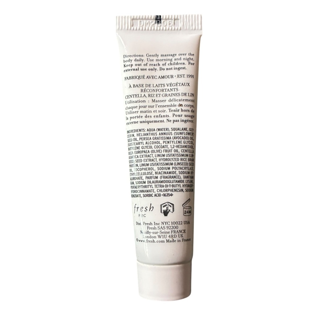 Fresh Milk Body Lotion Mini 0.5oz Travel Size Plant Milk Centella Squalane New - Picture 2 of 2